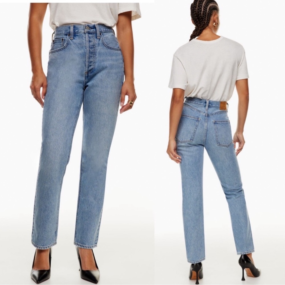 NWT Aritzia Denim Forum Dillon High-Rise Straight Leg Jeans, size 27